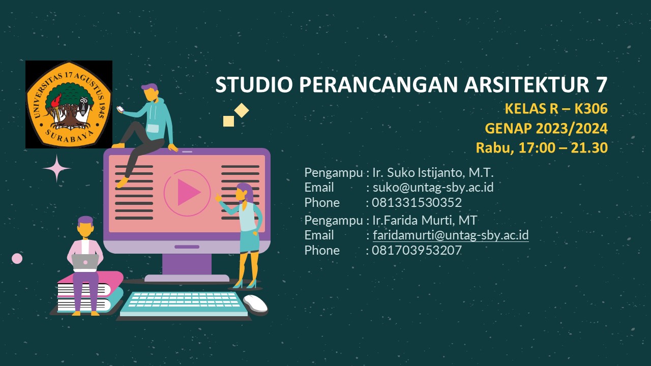 Course Image 23242 14420406 -  (STUDIO) PERANCANGAN ARSITEKTUR 7 - A dan R Semua Kelas